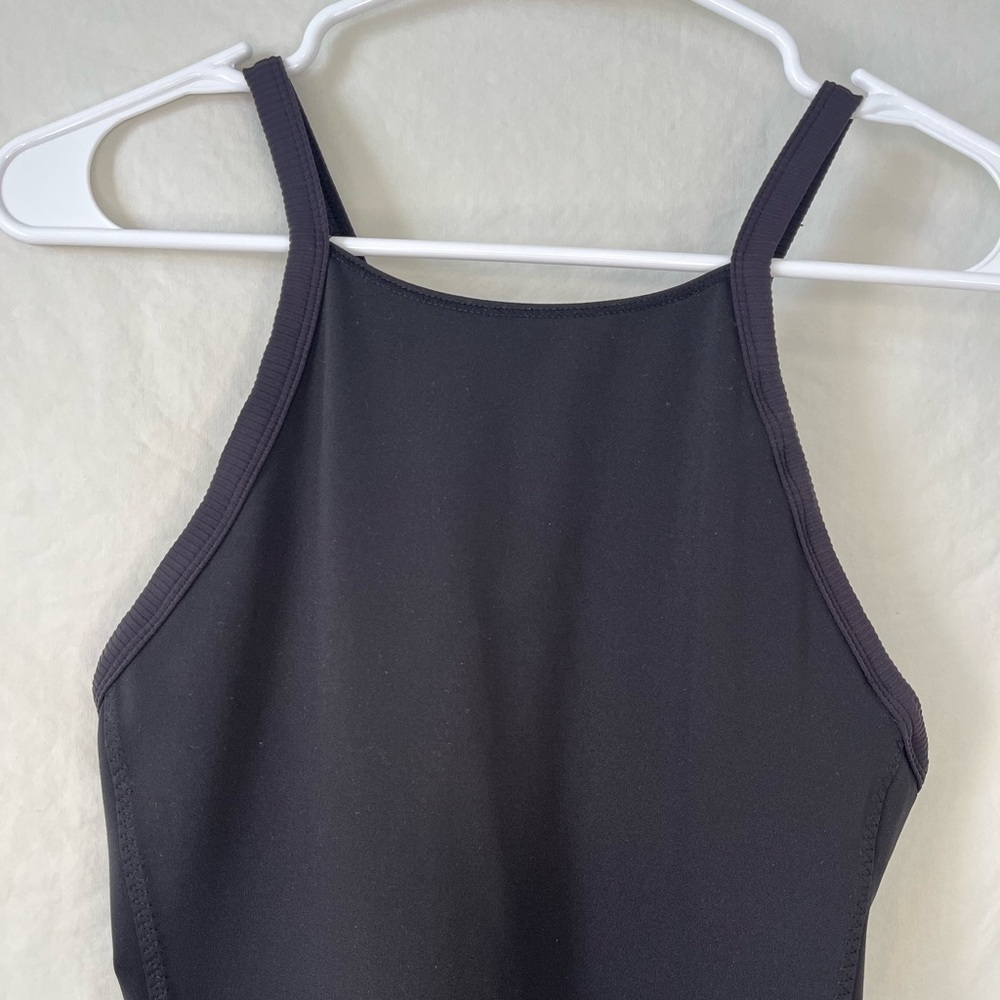 Free People Movement Black One‑piece Jumpsuit racer back, halter top woman’s xsm - Picture 3 of 8